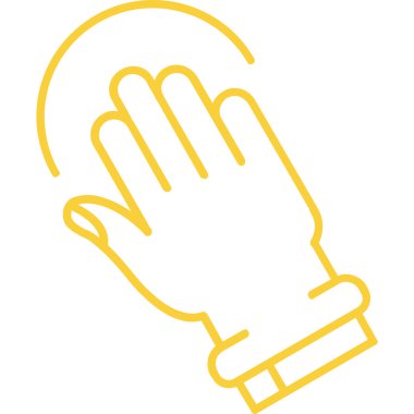 Avuç içi ikonlu el. Beyaz arkaplanda izole edilmiş web tasarımı için avuç içi vektör çizelgesi