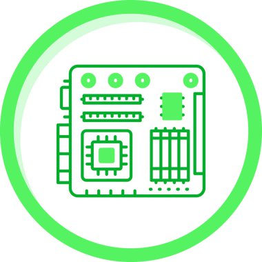 Devre kartı. Basit web vektör illüstrasyonu