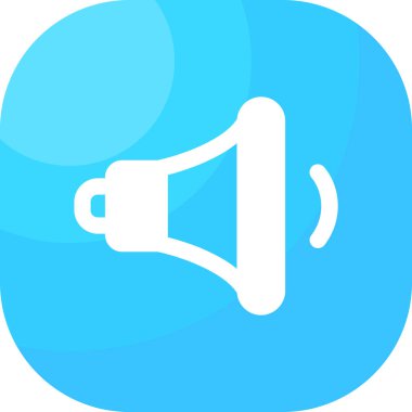 Hoparlör simgesi, vektör illüstrasyonu