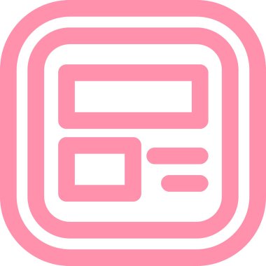 Bir tablet simgesinin vektör illüstrasyonu