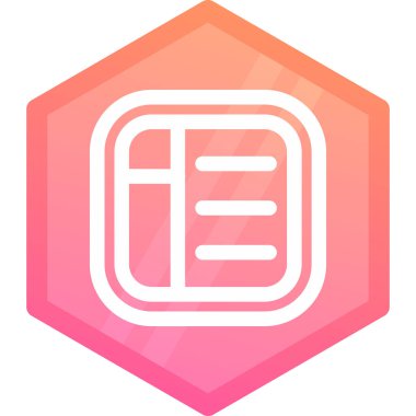 Bir Çin ikonunun vektör illüstrasyonu