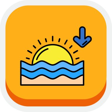 yaz tatil vektör simge