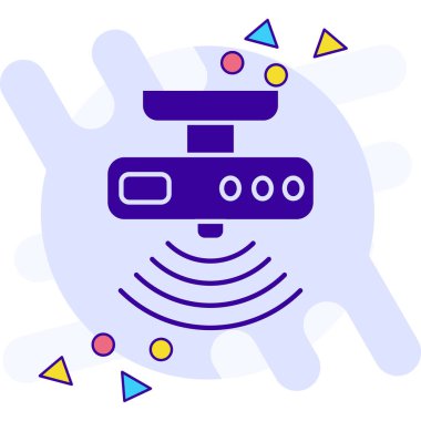 Dolu taslak biçimli robot robot el simgesi