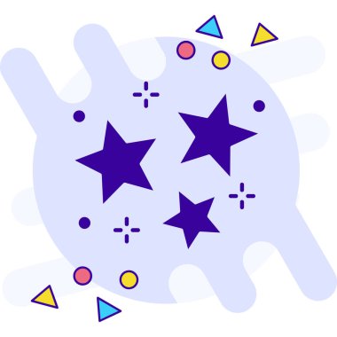 yıldız simgesi, vektör çizimi