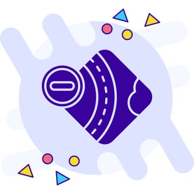 kamera simgesi vektör illüstrasyonu