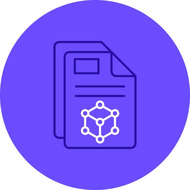 Belge simgesinin vektör illüstrasyonu