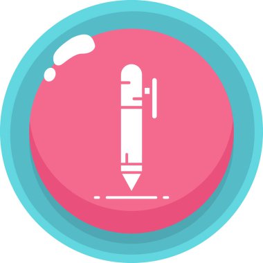 Kalem ikonu vektör illüstrasyonu. dizayn