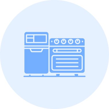 fırın vektör simgesi modern basit illüstrasyon