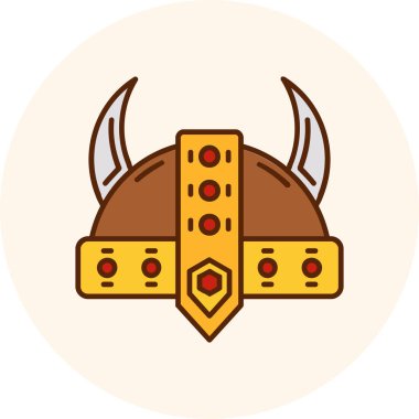 Boğa boynuzu ikonu vektör illüstrasyonu