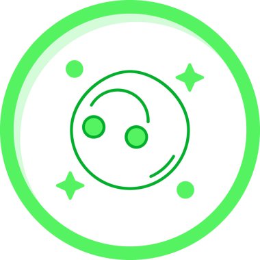 Modern bir gezegen simgesinin vektör çizimi