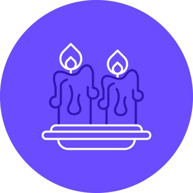 Mum simgesi vektör illüstrasyonu