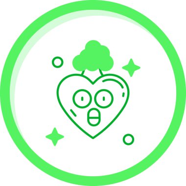 Kalp ikonu vektör illüstrasyonu