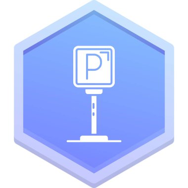 park simgesi, vektör illüstrasyonu