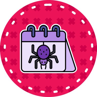 Takvim simgesi, vektör çizimi