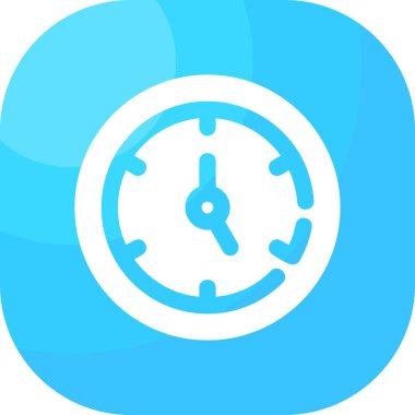 Saat simgesi vektör illüstrasyonu