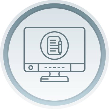 Web sayfası ikon vektör illüstrasyonu