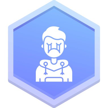 kadın doktor simgesi, izometrik stil