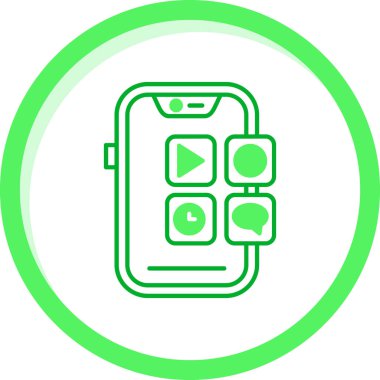 Vektör Mobil simge illüstrasyonu