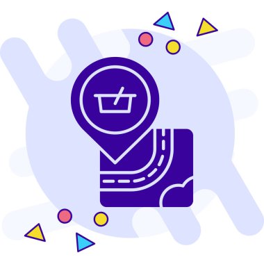 Alışveriş simgesi, basit tasarım