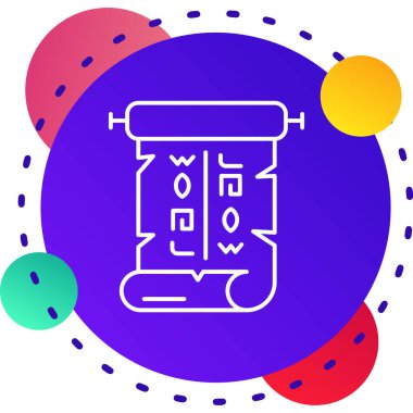 Beyaz arkaplanda beyaz çizgi davul simgesi izole edildi. müzik aleti. müzik aleti sembolü. Soyut çember rastgele şekiller. vektör.