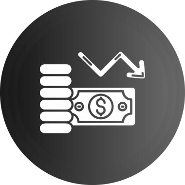 Para çantası ikonu. vektör illüstrasyonu