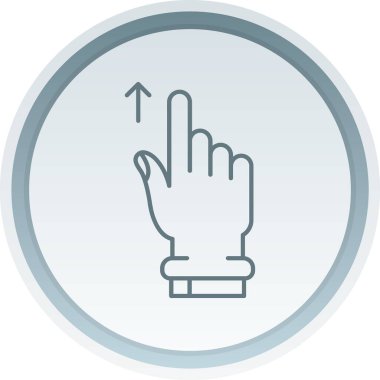 finger icon, vector illustration