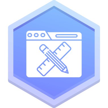 Kalem simgesi, vektör illüstrasyonu