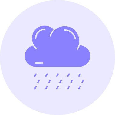 yağmur ikonu vektör illüstrasyonu