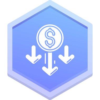 Oklu bir dolar. Web simgesi