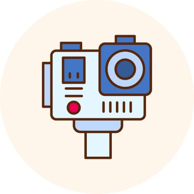 Kamera. Web simgesi basit illüstrasyon