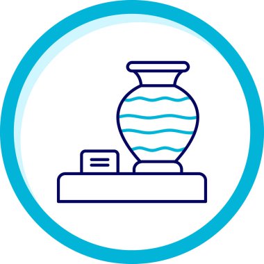 Modern bina ikonundan yoksun vektör illüstrasyonu