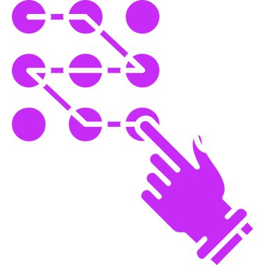 Anahtar ikonuyla el. vektör illüstrasyonu