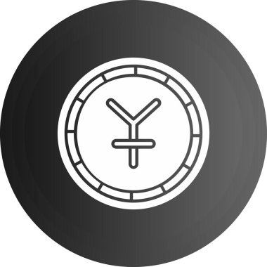 Moda Biçiminde Saat Simgesi İzole Arkaplan