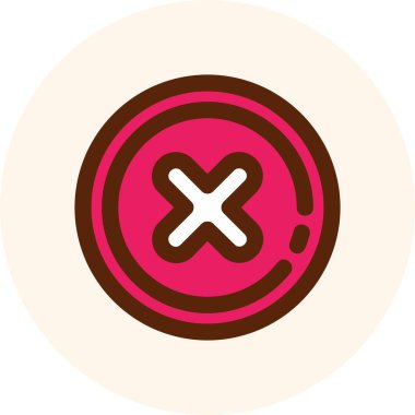 çapraz simge vektör illüstrasyonu