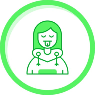 Kadın avatar vektör illüstrasyonu