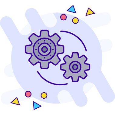 Vites simgesi tasarım vektörü