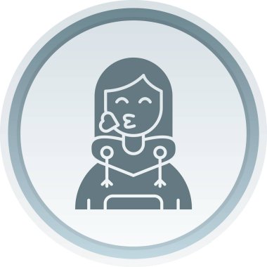 bebek kız simgesi, vektör illüstrasyonu