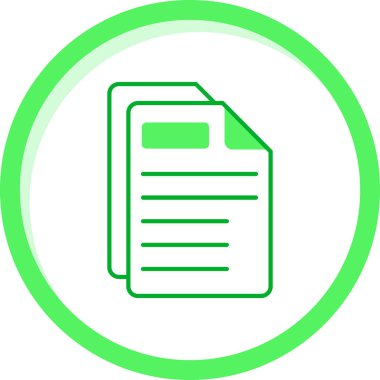 Belge. Web simgesi basit tasarım