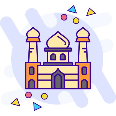 Cami inşa simgesi - taslak biçimi