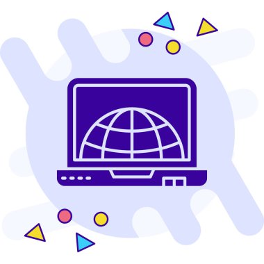 Şeylerin internet simgesi. İnternet gibi şeyler. internet