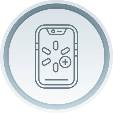 Eşsiz akıllı telefon vektör çizgisi simgesi
