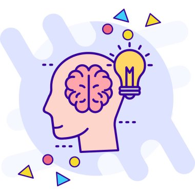 İnsan beyni yaratıcı simge, özet biçimi