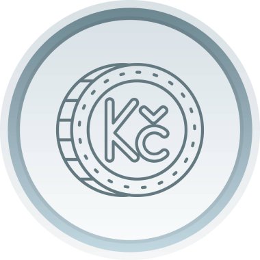 Bozuk para simgesinin vektör illüstrasyonu