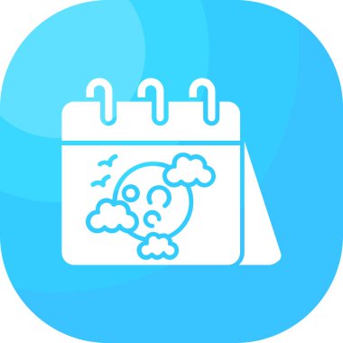 Takvim simgesi vektör illüstrasyonu