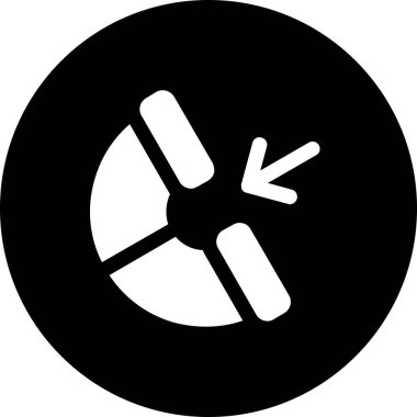 Tek bir izole simgenin vektör illüstrasyonu