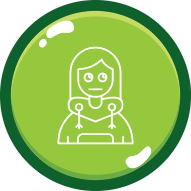 Kadın vektör illüstrasyonu