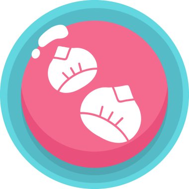 Bebek ayakkabıları. Basit resimleme