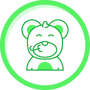 ayı ağ simgesi basit tasarım vektörü