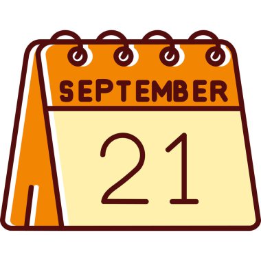 21 Eylül takvimine sahip takvim simgesi