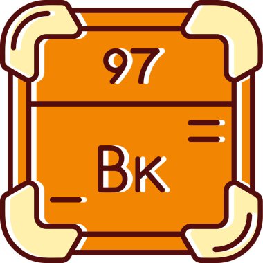 Kimyasal maddenin periyodik tablosundaki elementin vektör çizimi